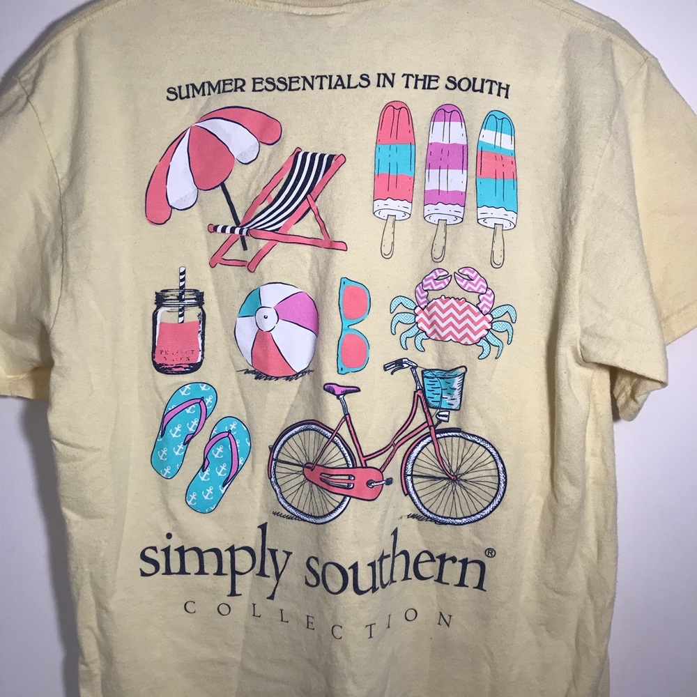 Yellow simply southern shirt